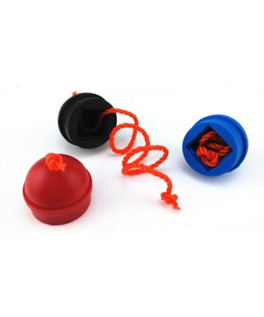 HONBAY 3pcs Rubber Pool Table Billiard Cue Chalk Holders - Mix Color with String - Buy Online on GoSupps.com