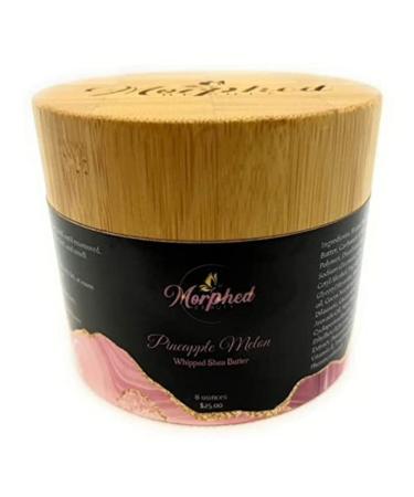 Pineapple Melon Whipped Shea Butter 8 FL OZ | Made with Raw Shea Butter | Moisturizing yet Non-Greasy | Yummy Fragrances | Creamy