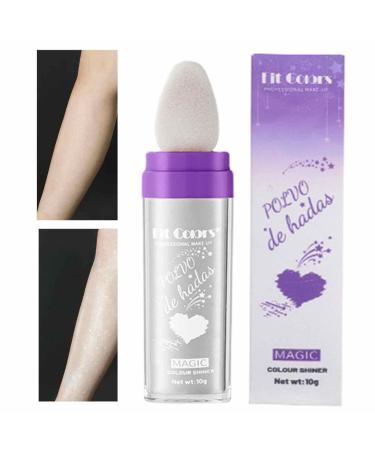 Highlighter Makeup - Patting Body Face Highlighter Stick - Glow in The Dark and Sunshine Make Up Easy to Apply Shimmer Powder for Face Neck