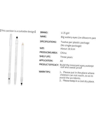 Housoutil Eye Shadow Pen 3pcs Lying Head Lustre Silkworm Eye Pearly Pen Makeup Shadow Double Lying Silkworm Pen mediumx3pcs Whitex3pcs - Buy Online on GoSupps.com