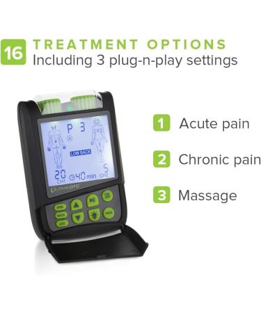 Ultima OTC TENS Massager - Best Electric Muscle Stimulator for Pain Relief & Nerve Therapy Device - International Shipping Available - Buy Online on GoSupps.com