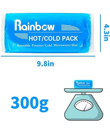 Gel Ice Packs for Injuries - Reusable Hot Cold Pack for Head Neck Knee Elbow Wrist Foot Pain Relief - Flexible Cold Pack for Breast Surgery Strain Migraine - 2 Pack - Buy Online on GoSupps.com