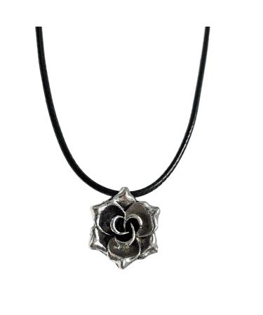Oralgo's necklace with irregular sun trailer colorful flower shape black rope collarbone chain ornament black leather cord alloy