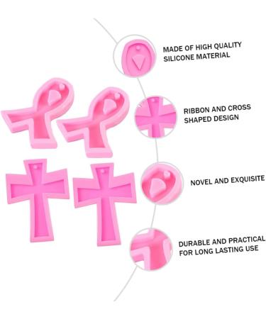 LALAFINA 4pcs Ribbon Silicone Mold Chocolate Silicone Molds Fondant Molds Ribbon Cross Mold Keychain Silicone Mold Orange Tassel for Jewelry Epoxy Silica Gel Puzzle Key Chain Pink - Buy Online on GoSupps.com