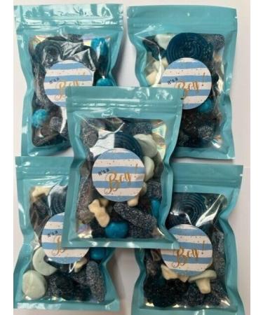 It's A Boy Baby Shower Gummy Jelly Sweet Pouch Mix Party Bag Kids Blue Pick Mix x 6 - Buy Online on GoSupps.com