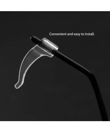 Doitool Anti-Slip Glasses Ear Pads - 10 Couples Durable Silicone Clear Temple Tips for Glasses & Sunglasses - Buy Online on GoSupps.com