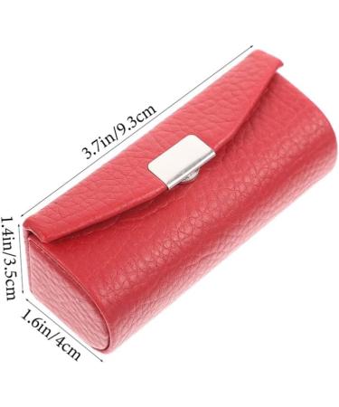 LALAFINA Floral Lipstick Case with Mirror - 2 Pcs Portable Leather Holder for Purse | Stylish Jewelry Storage - Buy Online on GoSupps.com