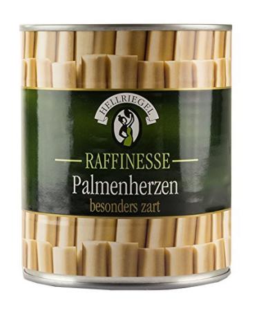 Quality palm hearts from Ecuador can filling weight 800g.