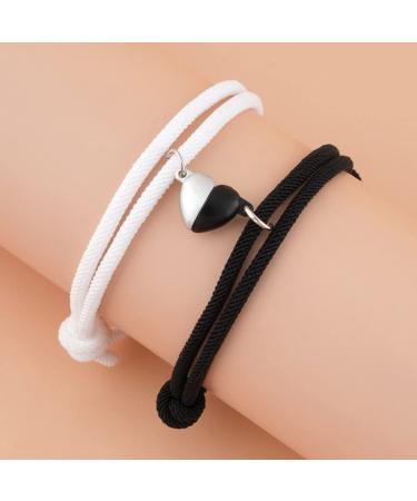 Magnetic Bracelets for Couples | Hand-Woven Love Magnet Matching Bracelets - Perfect Gift for Him & Her - Buy Online on GoSupps.com