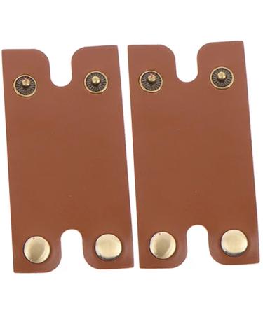 Hakidzel 2 pieces men razor razor accessories durable razor shell travel razor cover fabric razor razor covers for razor ant scratch razor shell brown 8.5x4.5cm