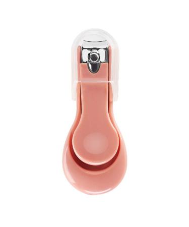 SVAASA Nail Clippers Adult Nail Scissors Plastic/Stainless Steel Pink 67mm Nail Scissors Foldable Anti-Splash