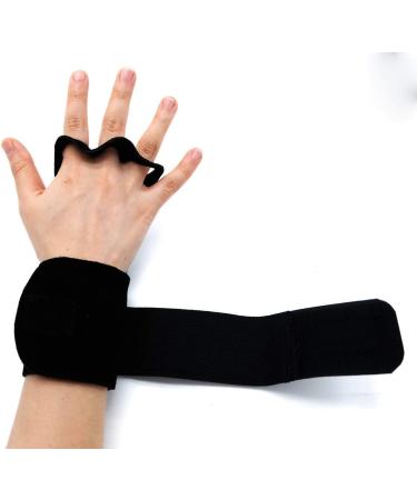 AEOLOS Leather Gymnastics Hand Grips - Black, Small | Ideal for Pull-ups, Weightlifting, Kettlebells, Cross Training - Buy Online on GoSupps.com