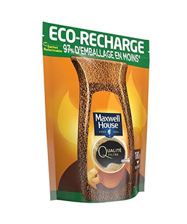 G n rique MAXWELL HOUSE Eco Refill 180G - Ground coffee with a rich and intense aroma - 180g of pure pleasure - Pack of 3 - Sold as a set