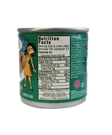Carmela Chicken Vienna Sausage Original - Pack of 8, 5 Ounce (Pack of 8) - Buy Online on GoSupps.com