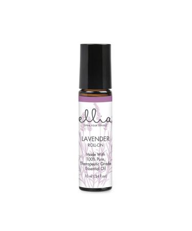Ellia Lavender Essential Oil Roll-On | 10ml 100% Pure Therapeutic Grade Lavender 0.34 Fl Oz (Pack of 1)