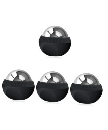 Beavorty 4 piece of massage globe made of stainless steel massage ball massage roller made of stainless steel massage device relaxing foot massager portable roller massage device Small massage device hyperthermia