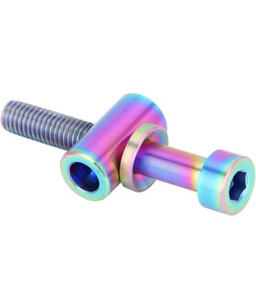 Alomejor Titanium Bike Seatpost Screw Bolt M5x30/35/40mm Rainbow - Round Head Bolt for Seat Tube Fixation - Buy Online on GoSupps.com