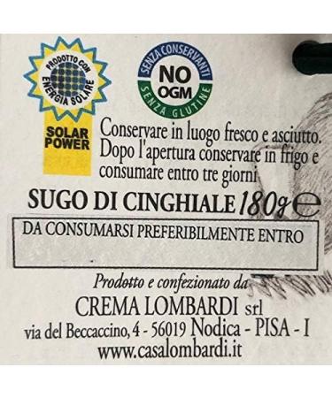  Casa Lombardi Wild boar stew sauce 180g - Buy Online on GoSupps.com