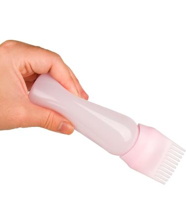 MFUOE 4 PCS Applicator Bottle Pink Root Comb Hair Dye Bottle Hair Dyeing Bottles Salon Hair Coloring Dyeing - Buy Online on GoSupps.com