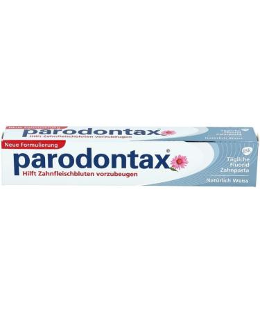 PARODONTAX Naturally White Toothpaste 75 ml - Whitening & Gum Health | International Shipping Available - Buy Online on GoSupps.com