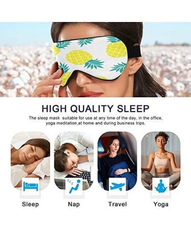 Summer Tropical Pineapple Sleep Mask | Eye Mask for Sleeping - Buy Online on GoSupps.com
