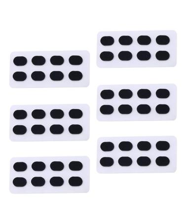 24 Pairs Non-Slip Soft Adhesive Nose Pads for Glasses & Spectacles - Black 1.0 mm - International Shipping Available - Buy Online on GoSupps.com