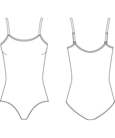 Bloch Dance Women's Zena Adjustable Strap Camisole Leotard with Bra - Black (Medium) - Buy Online on GoSupps.com