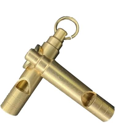 Premium Brass Whistle Set for Outdoor Survival - Loudest Emergency Whistle with Lanyard (2 Pack) - Buy Online on GoSupps.com