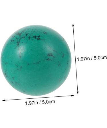 Magiclulu 2st Turquoise Baoding Balls - Handcrafted Green Gemstone Stress Relief & Fitness Gifts - Perfect Chinese Exercise Tool - Buy Online on GoSupps.com