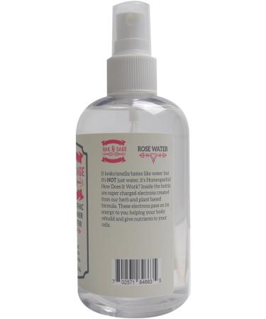OAK & SAGE Homeopathic Facial Toner - Unscented Rose Water 8oz | 100% Natural Alcohol-Free Chemical-Free Toner for All Skin Types - Buy Online on GoSupps.com