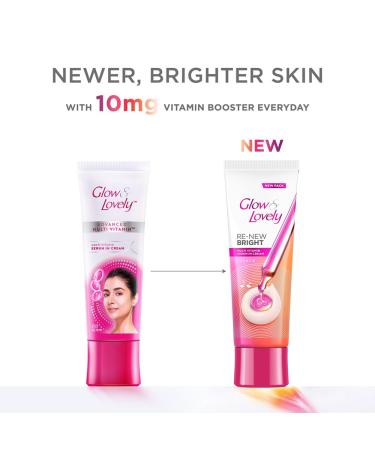 Glow & Lovely Re-New Bright Advanced Multi Vitamin Serum Cream 50g - Buy Online on GoSupps.com