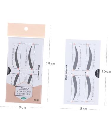 VINTORKY 2 Eyebrow Sticker Eyebrow Card Makeup Kit Eyebrow Shaping Stencils Simple White A607 Makeup Tools - Buy Online on GoSupps.com