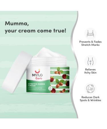 Stretch Marks Cream for Pregnancy - Shea Butter Saffron & Aloe Vera - Toxin-Free Australia Certified - 100ml - Buy Online on GoSupps.com