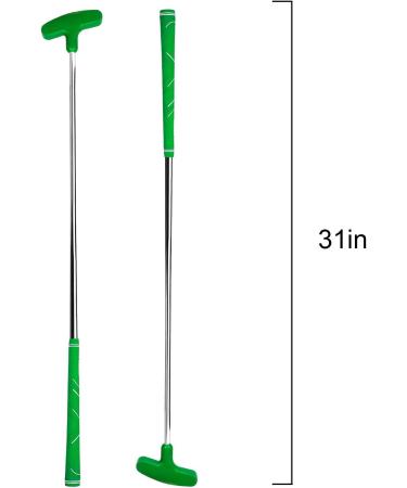 Crestgolf Two-Way Rubber Golf Putter 33 inch - Ideal for Kids & Adults, Green - Buy Online on GoSupps.com
