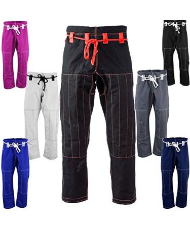 Roar BJJ Gi Pants Brazilian Jiu Jitsu Gi Martial Arts MMA Grappling Kimono New Red/Black 3