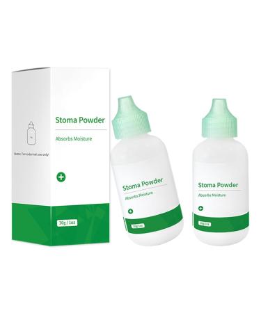Stoma Powder Ostomy Skin Barrier Powder Medical Protective Skin Care Powder Stoma Adhesive Powder Ostomy Supplies(1oz) (2 Bottles)