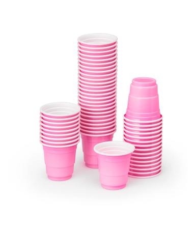 xo, Fetti Party Decorations Pink Plastic Shot Glasses - 50 Matte Disposable 2 oz Cups | Bachelorette Party, Birthday Party, Party Favors, Baby Shower Supplies
