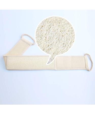 Luffa Exfoliating Back Scrubber - Double-Sided Natural Loofah Bath Sponge for Ultimate Shower Experience - Buy Online on GoSupps.com