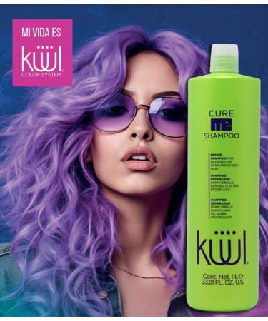 Kuul Cure Me Shampoo 33.8 oz - Hydrating Hair Reconstructor & Moisture Retention - 1L / 1000ML - International Shipping Available - Buy Online on GoSupps.com