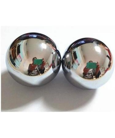 JapanBargain 3297  Baoding Balls Chinese Hand Therapy Ball Hand Exercise Balls Stress Relief Balls Massage Balls  Chrome Color Silver - Buy Online on GoSupps.com
