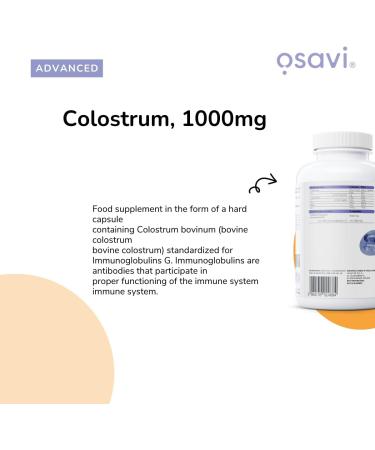  OSAVI Osavi Colostrum 1000mg - 180 caps - Buy Online on GoSupps.com