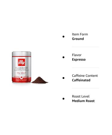 Illy Espresso Ground 250g - Premium Italian Coffee for Perfect Brews | Shop Internationally - Buy Online on GoSupps.com