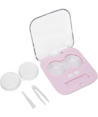 Automatic Contact Lens Washing System Ultrasound Technology Travel Set with Mirror & Tweezers Pink Perfect for Everyday Outdoor Use - Buy Online on GoSupps.com