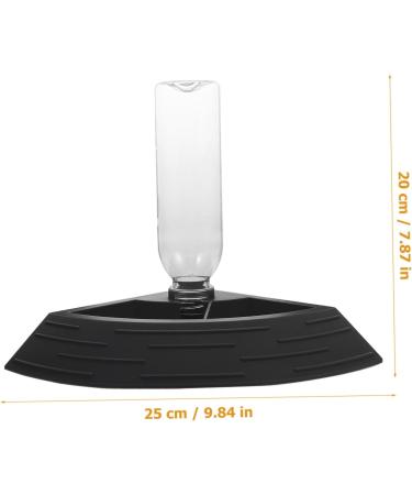 Happyyami Turtle Drinker Reptile Water Dish Bowl Reptile Water Dispenser Pet Water Feeder Reptisoil Plastic 17X17X3.5CM Black - Buy Online on GoSupps.com