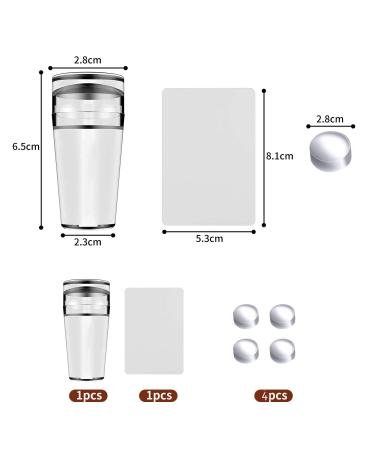 Luvadeyo Nail Stamping Set - 1 Piece Nail Stamp & Scraper for 100+ Uses | Perfect for French Manicure & DIY Nail Art - Buy Online on GoSupps.com