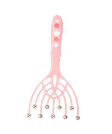 Frcolor head massage device Haarmassage claws for the scalp scalp washer shampoo massage brush hair-head skin massage scalp massage spa pink steel ball ball head multi-purpose 20x9.5cm pink pink