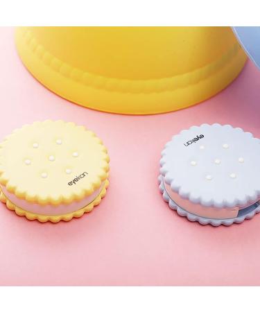 FCSHFC Creative Round Contact Lens Container - High Quality Biscuit Box for Beauty Care (Color: A) | International Shipping - Buy Online on GoSupps.com