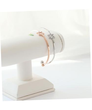 Shop Healeved Silber's Trendy Adjustable Cuff Bracelet & Finger Ring - Elegant Open Bangle Jewelry for Ladies - Gold Star Design - International Shipping Available - Buy Online on GoSupps.com