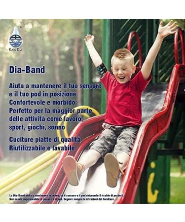 Kids' Dia Band - Comfortable Glucose Sensor Protection Bracelet for Freestyle Libre Medtronic Dexcom Omnipod | Reusable & Adjustable (Junior 20-22 cm) - Buy Online on GoSupps.com