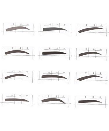 FOMIYES 24 Pcs 48 Eyebrow Makeup Tools Eyebrow Card Eyebrow Template Sticker Stencil Eyebrow Trimming - Buy Online on GoSupps.com